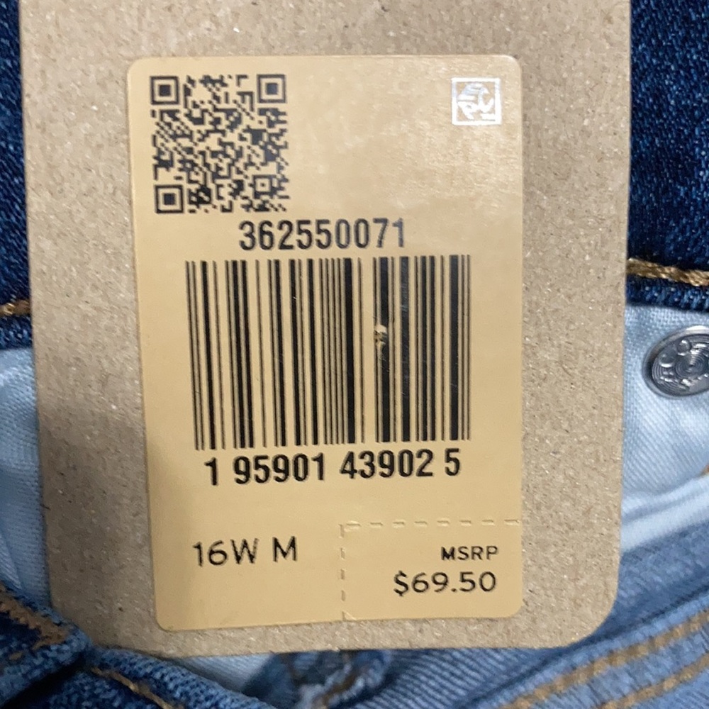 Levi’s 711 mid rise Skinny distressed jean hypersoft 16W - Picture 11 of 17